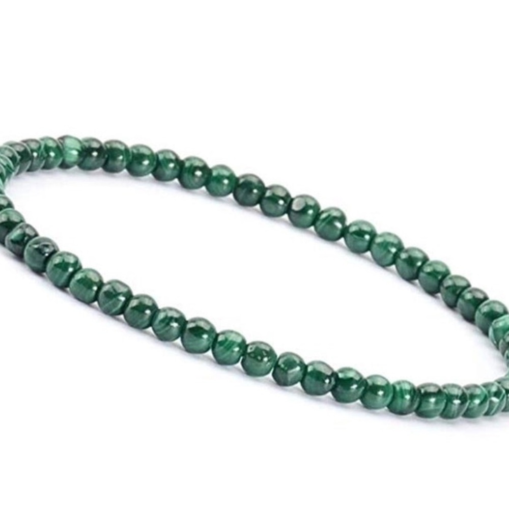 Elegant Malachite Beaded Bracelet NEW